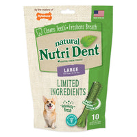 Nylabone Nutri Dent Limited Ingredient Dental Chews Fresh Breath Large 10 count-Dog-Nylabone-PetPhenom