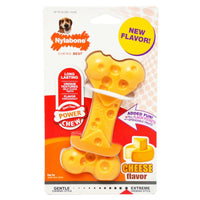 Nylabone Power Chew Cheese Bone Dog Toy, Wolf (Dogs up to 35 lbs)-Dog-Nylabone-PetPhenom