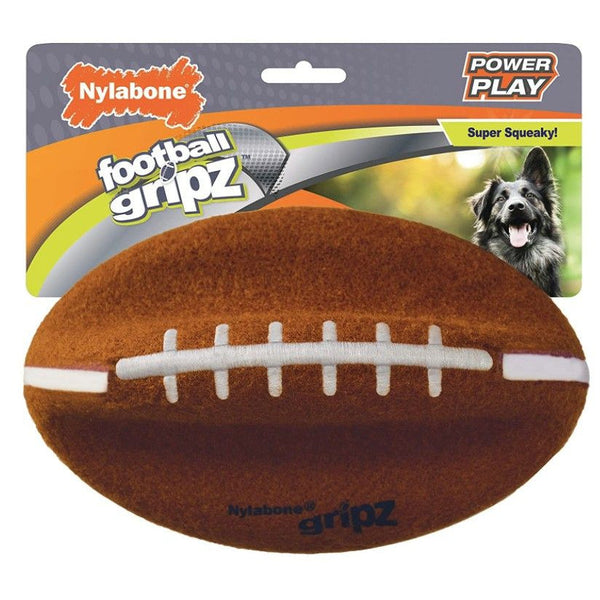 Nylabone Power Play Football Large 8.5" Dog Toy, 1 count-Dog-Nylabone-PetPhenom