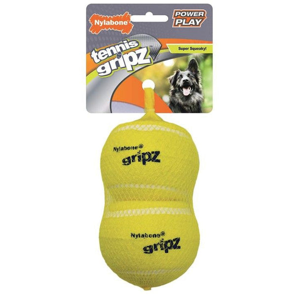 Nylabone Power Play Gripz Tennis Ball Large, 2 count-Dog-Nylabone-PetPhenom