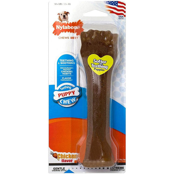 Nylabone Puppy Chew Bone Chicken Flavor, Souper - 1 count-Dog-Nylabone-PetPhenom