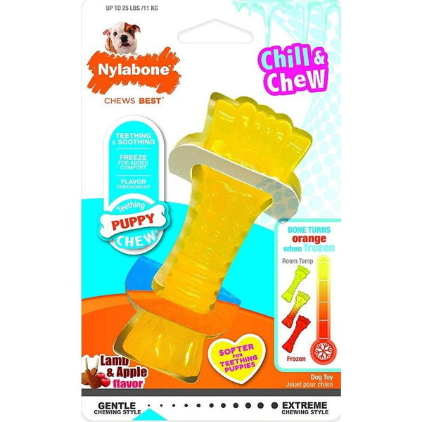 Nylabone Puppy Chew Color Changing Chill N Chew Bone - Mini Souper, 1 count-Dog-Nylabone-PetPhenom