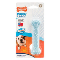 Nylabone Puppy Chew Dental Bone Chew Toy - Blue, 3.75" Chew - (For Puppies up to 15 lbs)-Dog-Nylabone-PetPhenom