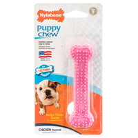 Nylabone Puppy Chew Dental Bone Chew Toy - Pink, 3.75" Chew - (For Puppies up to 15 lbs)-Dog-Nylabone-PetPhenom