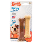 Nylabone Puppy Chew Petite Twin Pack - Chicken & Peanut Butter Nylon Chews, 3.75" Chews - 2 Pack - (For Puppies up to 15 lbs)-Dog-Nylabone-PetPhenom