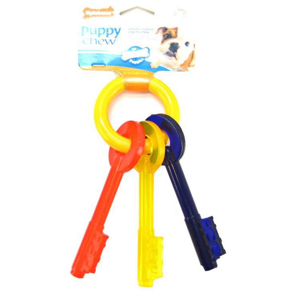 Nylabone Puppy Chew Teething Keys Chew Toy, Small (For Dogs up to 25 lbs)-Dog-Nylabone-PetPhenom