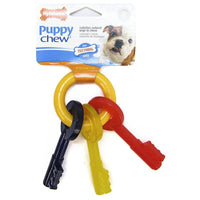 Nylabone Puppy Chew Teething Keys Chew Toy, X-Small (For Dogs up to 15 lbs)-Dog-Nylabone-PetPhenom