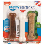 Nylabone Puppy Chew Toy Starter Kit Brown / White 4.5" x 1.5" x 1.5"-Dog-Nylabone-PetPhenom