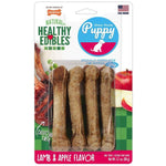 Nylabone Puppy Healthy Edibles Natural Long Lasting Lamb and Apple Dog Chew and Treat, 4 count-Dog-Nylabone-PetPhenom