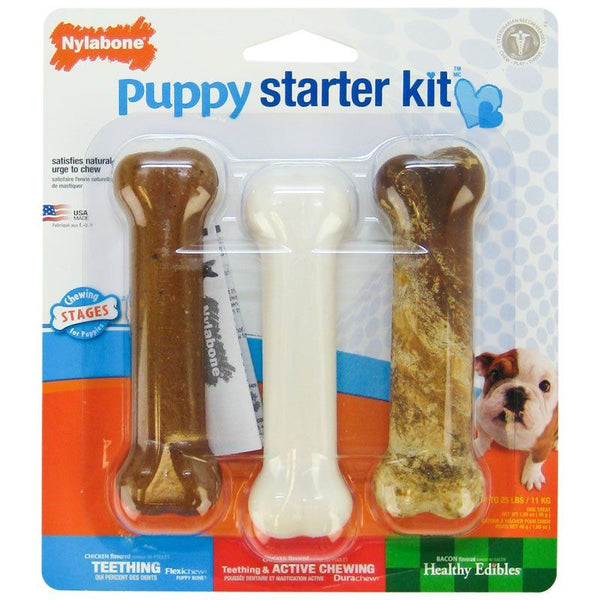 Nylabone Puppy Starter Kit, 3 Pack-Dog-Nylabone-PetPhenom