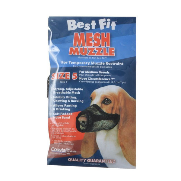 Nylon Fabridog Best Fit Muzzle, Size 5 (Dogs 48-60 lbs)-Dog-Coastal Pet Products-PetPhenom