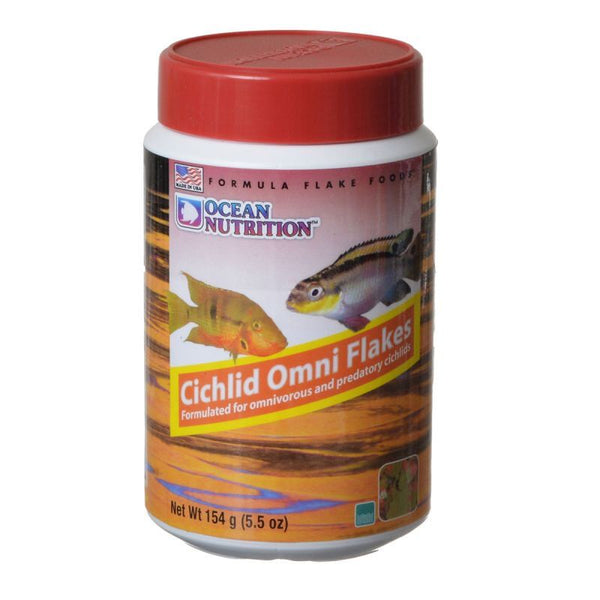 Ocean Nutrition Cichlid Omni Flakes, 5.5 oz-Fish-Ocean Nutrition-PetPhenom