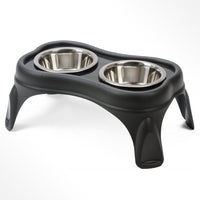 Our Pets Eleveted Bone Dog Feeder Black 20" x 13" x 8"-Dog-Our Pets-PetPhenom
