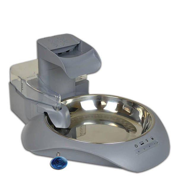 Our Pets SmartLink Waterer Intelligent Water Fountain Grey 17" x 14.5" x 8"-Dog-Our Pets-PetPhenom