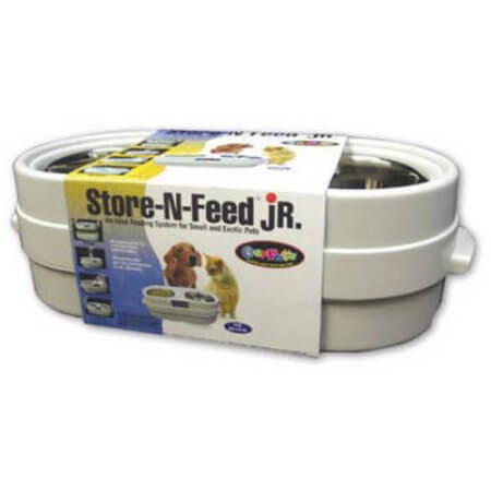 Our Pets Store-N-Feed Jr. Small White 18" x 8" x 5.5"-Dog-Our Pets-PetPhenom