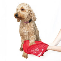 Paws Up Red Towel Original Regular Red