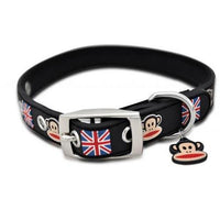 Paul Frank Pet Union Jack Rubberized Collars & Leashes -Small Collar-Dog-Paul Frank Pet-PetPhenom