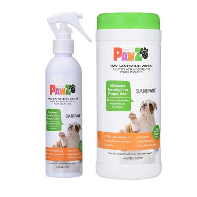 PawZ Dog Boots SaniPaw Sanitizing Paw Spray & Wipes by PawZ -8oz Spray-Dog-PAWZ-PetPhenom