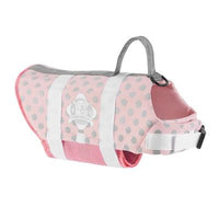 Paws Aboard Doggy Life Jacket - Pink/Silver -Small-Dog-Paws Aboard-PetPhenom