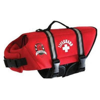 Paws Aboard Neoprene Doggy Life Jacket - Red -Medium-Dog-Paws Aboard-PetPhenom