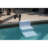 Paws Aboard PoolPup Steps White 28" x 28" x 21"-Dog-Paws Aboard-PetPhenom