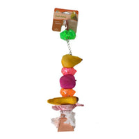 Penn Plax Bird Life Fruit-Kabob Wood Treat Toy for Parrots, 1 Pack (13" Long)-Bird-Penn Plax-PetPhenom