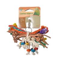 Penn Plax Bird Life Leather-Kabob Parakeet Toy, 4.5" Long-Bird-Penn Plax-PetPhenom