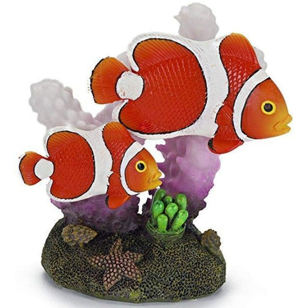 Penn Plax Clown Fish and Coral Aquarium Ornament, 2" W x 3" H-Fish-Penn Plax-PetPhenom