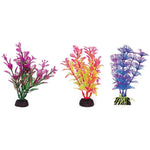 Penn Plax Colorful Aquarium Plastic Plant Pack 4" Assorted Colors, 6 count-Fish-Penn Plax-PetPhenom