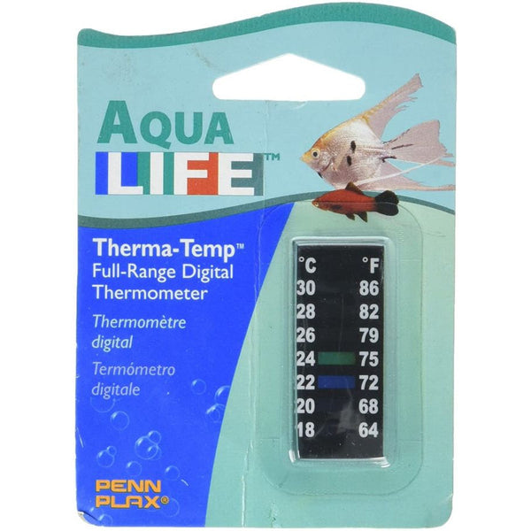 Penn Plax Digital Thermometer Small Strip 2", 1 count-Fish-Penn Plax-PetPhenom