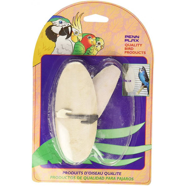 Penn Plax Medium Cuttlebone with Holder, 2 count-Bird-Penn Plax-PetPhenom