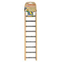 Penn Plax Trimmer Wood and Cement Ladder for Small Birds, 9 step - 1 count-Bird-Penn Plax-PetPhenom