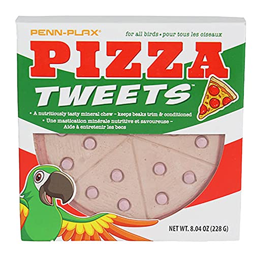 Penn Plax Tweet Eats Pizza Tweets Mineral Block, 1 count-Bird-Penn Plax-PetPhenom