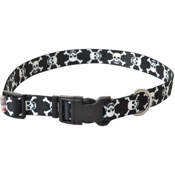 Pet Attire Styles Skulls Adjustable Dog Collar, 18"-26" Long x 1" Wide-Dog-Coastal Pet Products-PetPhenom