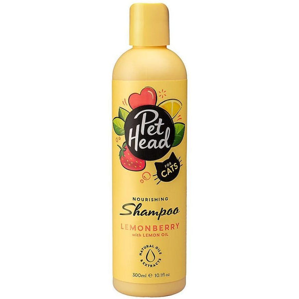 Pet Head Nourishing Shampoo for Cats Lemonberry with Lemon Oil, 10.1 oz-Cat-Pet Head-PetPhenom
