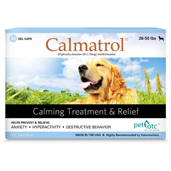 Pet OTC Calmatrol Anxiety and Hyperactivity Treatment for Dogs 26-50 lbs, 20 count-Dog-Pet OTC-PetPhenom
