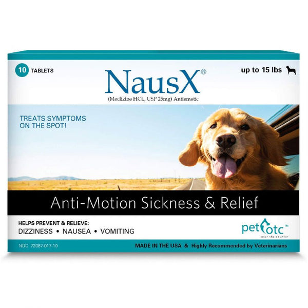 Pet OTC NausX Anti-Motion Sickness Treatment for Dogs up to 15 lbs, 10 count-Dog-Pet OTC-PetPhenom