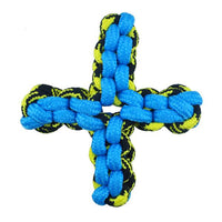 Pet Park Blvd Paracord Rope Twisted Quad X -Blue-Dog-Pet Park Blvd-PetPhenom