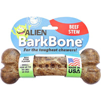 Pet Qwerks Beef Stew Alien Barkbones, Small-Dog-Pet Qwerks-PetPhenom