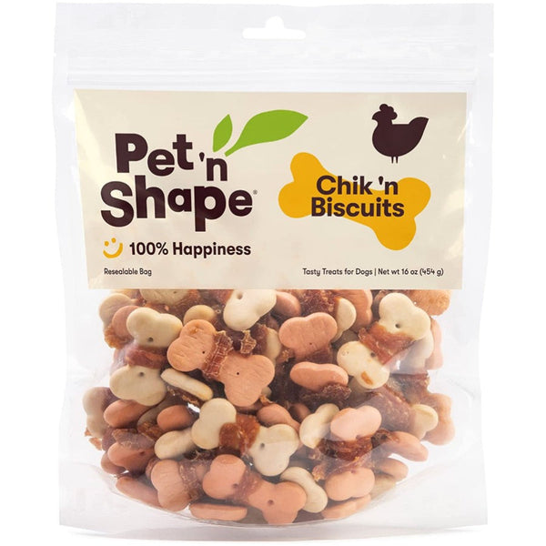 Pet 'n Shape Chik 'n Biscuits Dog Treats, 16 oz-Dog-Pet 'n Shape-PetPhenom