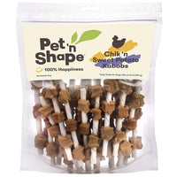 Pet n Shape Chik'N Chicken And Sweet Potato Kabobs All Natural Rawhide Dog Treats, 16 oz-Dog-Pet 'n Shape-PetPhenom