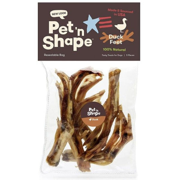 Pet n Shape Duck Feet Dog Treats, 5 count-Dog-Pet 'n Shape-PetPhenom