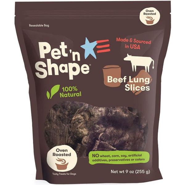 Pet 'n Shape Natural Beef Lung Slices Dog Treats, 9 oz-Dog-Pet 'n Shape-PetPhenom