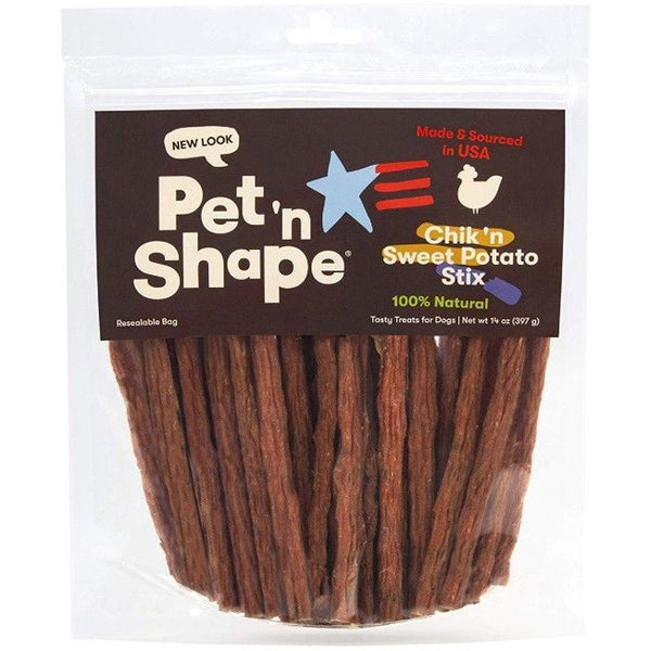 Pet 'n Shape Natural Chik 'n Sweet Potato Stix Dog Treats, 14 oz-Dog-Pet 'n Shape-PetPhenom
