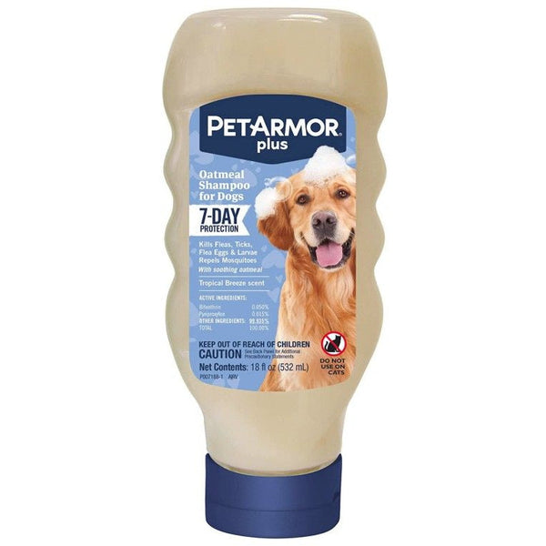 PetArmor Plus Oatmeal Shampoo for Dogs 7-Day Protection, 18 oz-Dog-PetArmor-PetPhenom