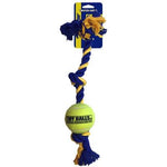 PetSport Twisted Chews-Mini Three Knot Cotton Rope with 1.8" Tennis Ball-Dog-PetSport-PetPhenom