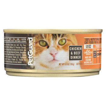 Petguard Cats Food - Chicken and Beef Dinner - Case of 24 - 5.5 oz.-Cat-Petguard-PetPhenom