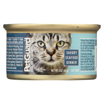 Petguard Cats Food - Savory Seafood Dinner - Case of 24 - 3 oz.-Cat-Petguard-PetPhenom