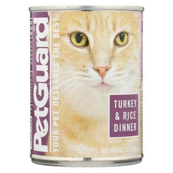 Petguard Cats Food - Turkey and Rice Dinner - Case of 12 - 13.2 oz.-Cat-Petguard-PetPhenom