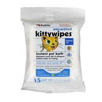 Petkin PetKin Unscented Kittywipes 15 count-Dog-Petkin-PetPhenom